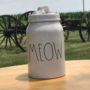 Rae Dunn Large Letter MEOW Canister